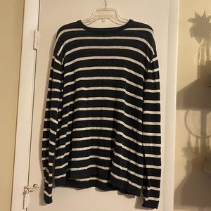 Stripped blue and white sweater